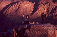 Egypt photos- Sinai - Mt. Sinai - Prayer at sunrise