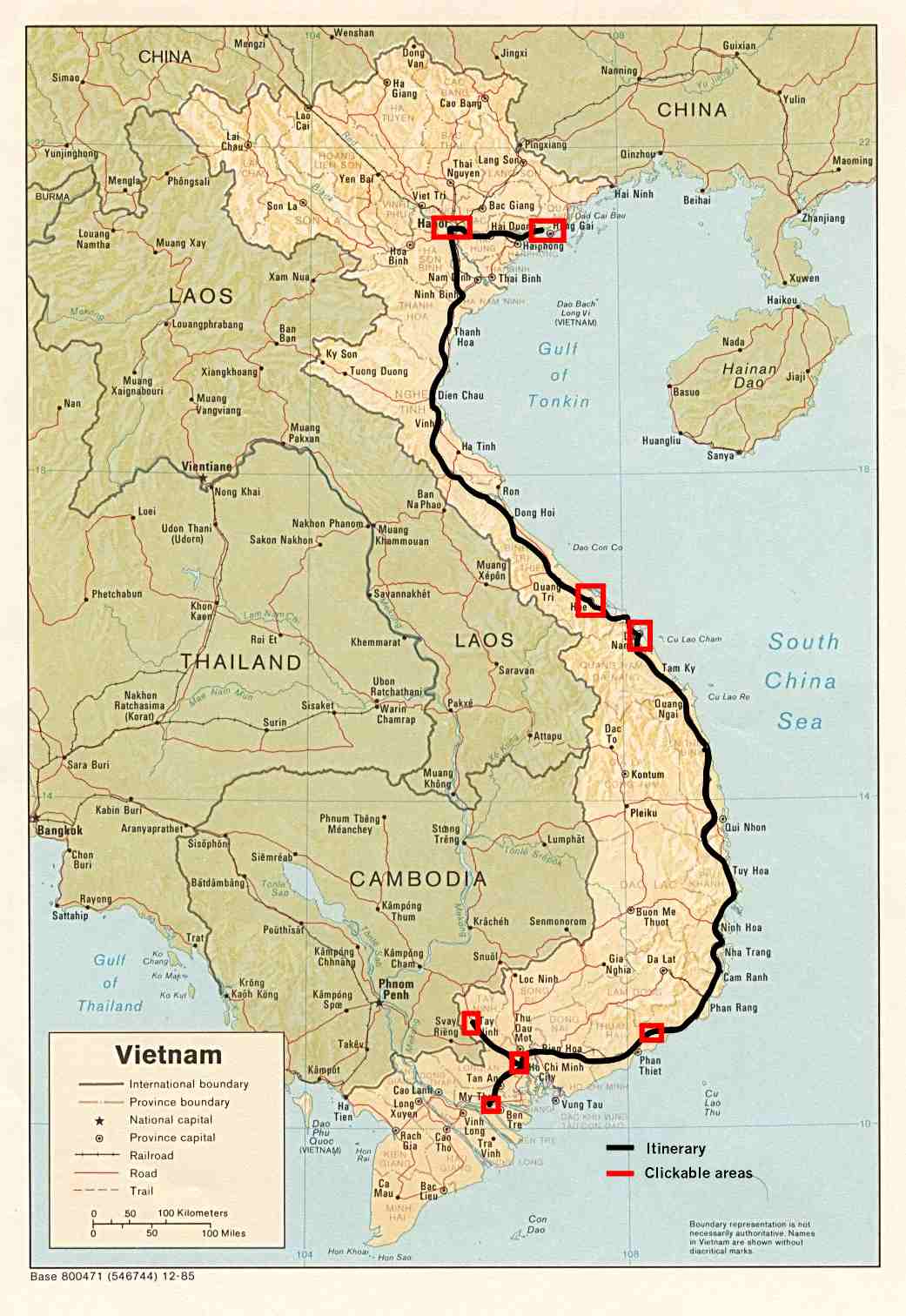 Vietnam photos - Clickable Map