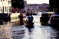 Venice photos - Canal and Boat