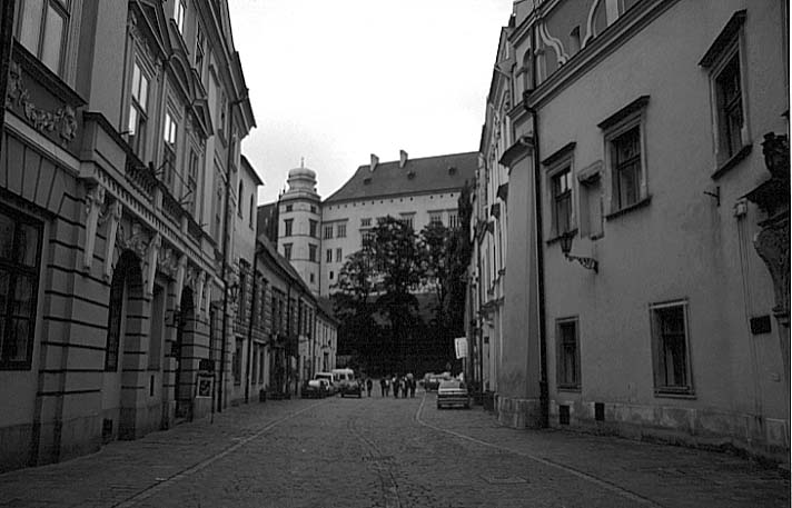 Poland photos - Krakow - Old Town - b&w