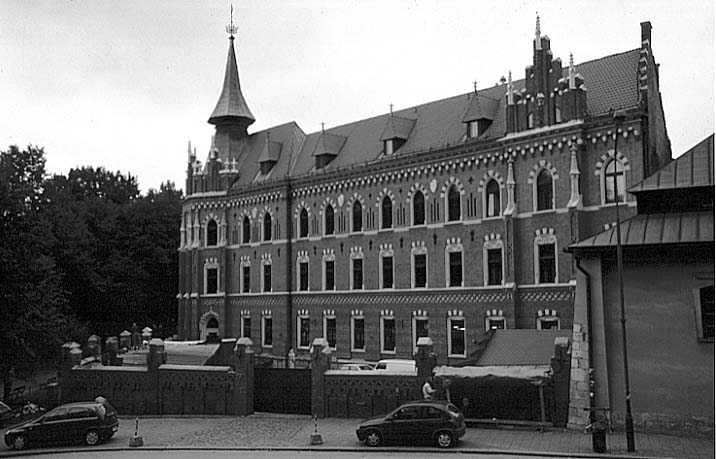 Poland photos - Krakow - Old Town - b&w