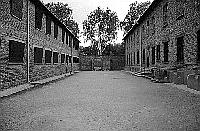 Auschwitz I Main Camp photos - Appellplatz - Execution Courtyard between Block 10 and 11