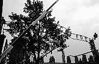 Auschwitz I Main Camp photos - Main Gateway close-up