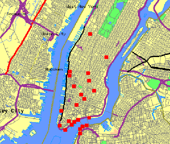 Clickable Map of Manhattan