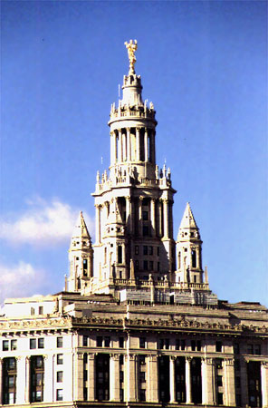 New York City photos -Civic Center - Roof of a Building