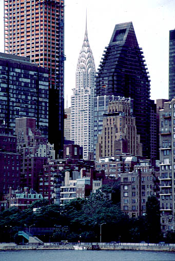 New York City photos -Chrysler Building - as seen from Roosevelt Island