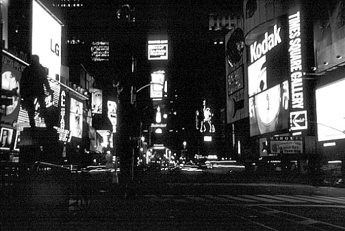new york time square at night. New York City - Times Square
