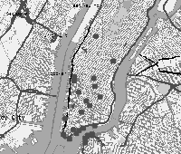 Map of New York City (Manhattan) - Photo locations