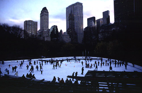 Photos - New York City - Central Park - Wollman Memorial Rink - color